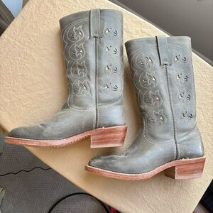Vintage Frye Women's Boots (8.5M) Olive Green
